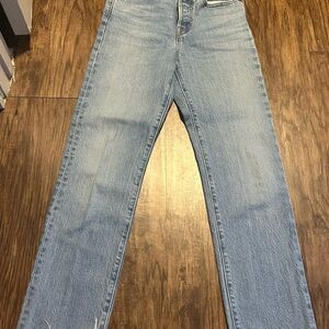 Levi's Light Blue Straight Leg Women's Pants